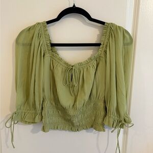 Abercrombie & Fitch Light Green Top